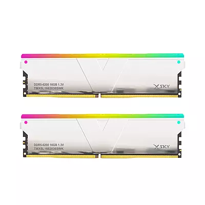 XSKY V-COLOR DDR5 Gaming Memory Manta INTEL 32GB Kit (16GBx2) CL34/1.35V - 7200Mhz (Silver), TMXSO1672834SKK XSKY V-COLOR DDR5 Gaming Memory Manta INTEL 32GB Kit (16GBx2) CL34/1.35V - 7200Mhz (Silver), TMXSO1672834SKK