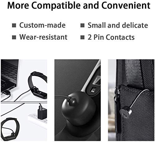 Xiaomi Mi Band 6 /Mi Band 5, Amazfit Band 5 USB Magnetic Charging Cable Charger,(40cm) - Black Xiaomi Mi Band 6 /Mi Band 5, Amazfit Band 5 USB Magnetic Charging Cable Charger,(40cm) - Black