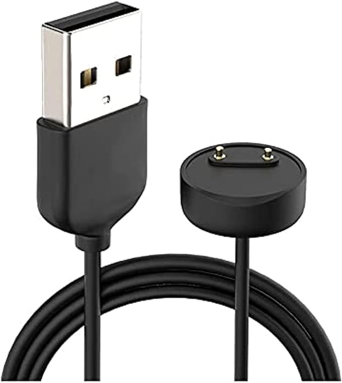 Xiaomi Mi Band 6 /Mi Band 5, Amazfit Band 5 USB Magnetic Charging Cable Charger,(40cm) - Black Xiaomi Mi Band 6 /Mi Band 5, Amazfit Band 5 USB Magnetic Charging Cable Charger,(40cm) - Black