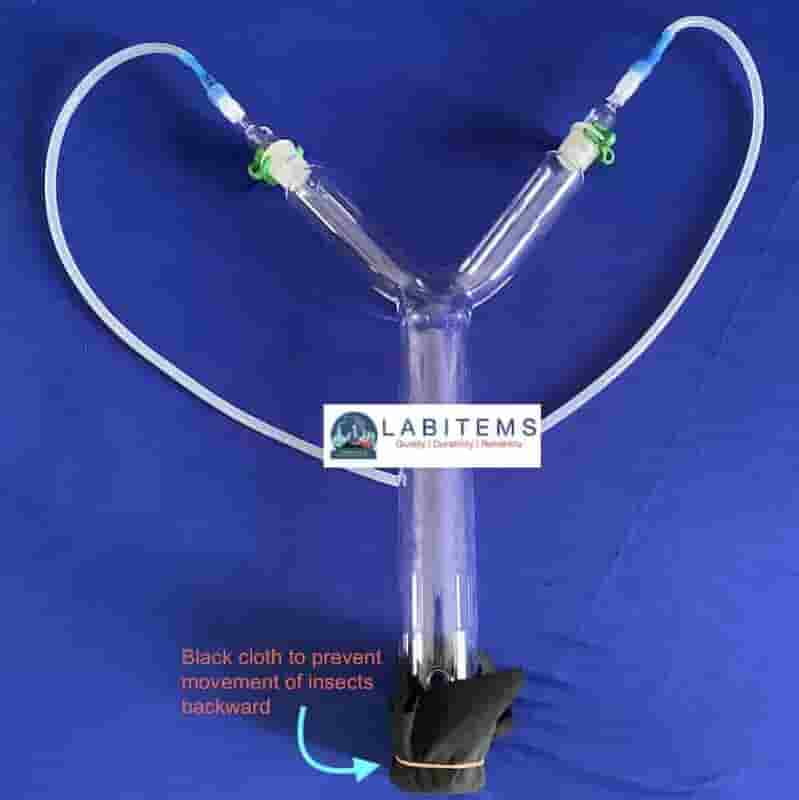 Y-tube (boro 3.3) for Olfactometer 4 cm for medium size insects Y-tube (boro 3.3) for Olfactometer 4 cm for medium size insects