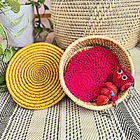 Moonj Lidded Basket