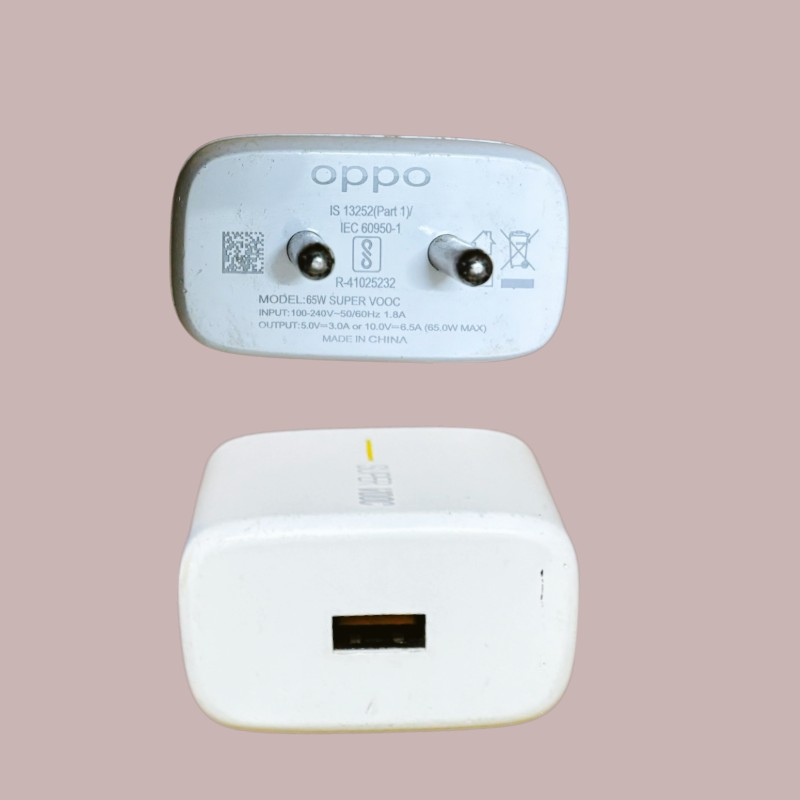 65W Oppo, Oneplus, Realme SuperVooc Charger with original cable 65W Oppo, Oneplus, Realme SuperVooc Charger with original cable