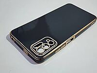 Back Cover for Poco M3 | Golden Line | Tempered Glass Combo