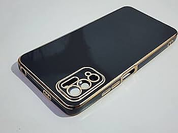 Back Cover for Poco M3 | Golden Line | Tempered Glass Combo Back Cover for Poco M3 | Golden Line | Tempered Glass Combo