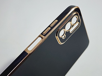 Back Cover for Poco M3 | Golden Line | Tempered Glass Combo Back Cover for Poco M3 | Golden Line | Tempered Glass Combo