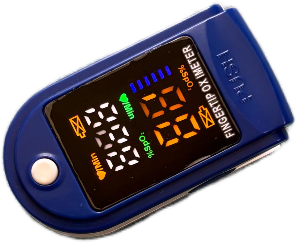Fingertip Pulse Oximeter Blood Oxygen Saturation Monitor , Heart Rate Monitor