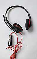 Used Plantronics C3220 Stereo USB Wired Over Ear Headphones With Mic