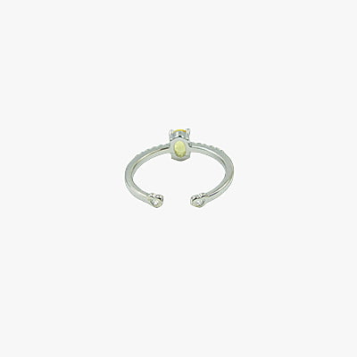 Yellow Stone Embellished Finger Ring Yellow Stone Embellished Finger Ring