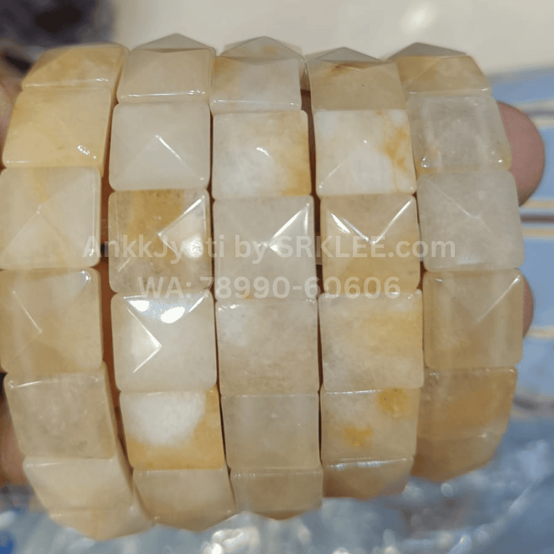 Yellow Aventurine Pyramid Bracelet Yellow Aventurine Pyramid Bracelet