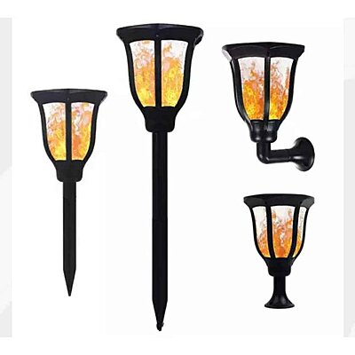 Mashal Haveli Model 3 in 1 Gate Light Waterproof Garden Flame Lamp