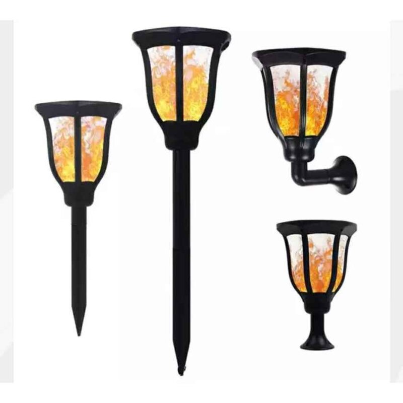 Mashal Haveli Model 3 in 1 Gate Light Waterproof Garden Flame Lamp