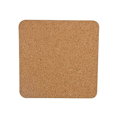 Sublimation Cardboard Coaster with Cork(Square, 9.5cm) Sublimation Cardboard Coaster with Cork(Square, 9.5cm)