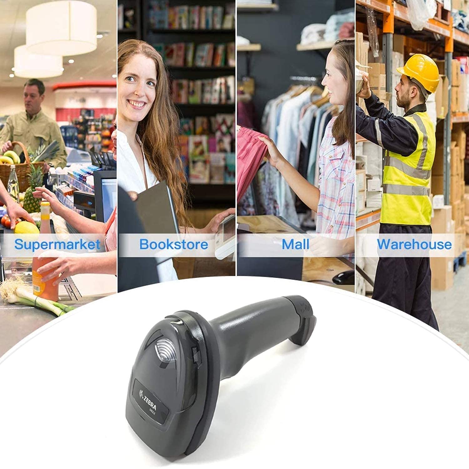 Zebra DS2208 1D 2D Handheld Wired USB Barcode Scanner (Black) Zebra DS2208 1D 2D Handheld Wired USB Barcode Scanner (Black)