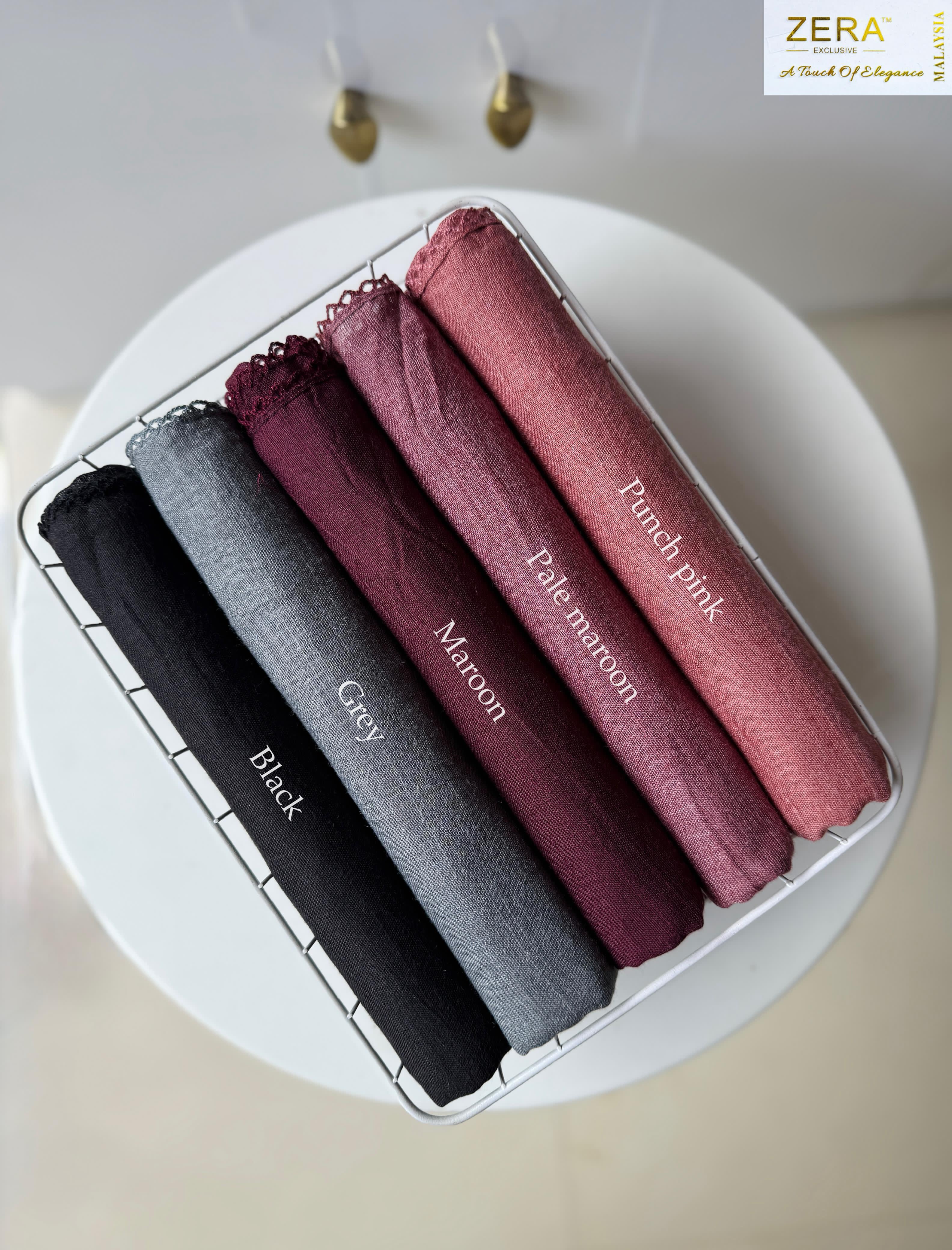 Zera Exclusive Premium Malaysian Cotton Crochet Hijab