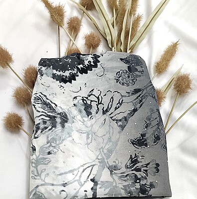 Zera Premium Georgette Digital Print Hijab with Stones All Around