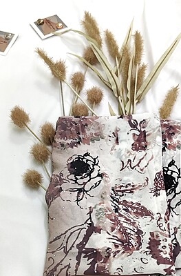 Zera Premium Georgette Digital Print Hijab with Stones All Around