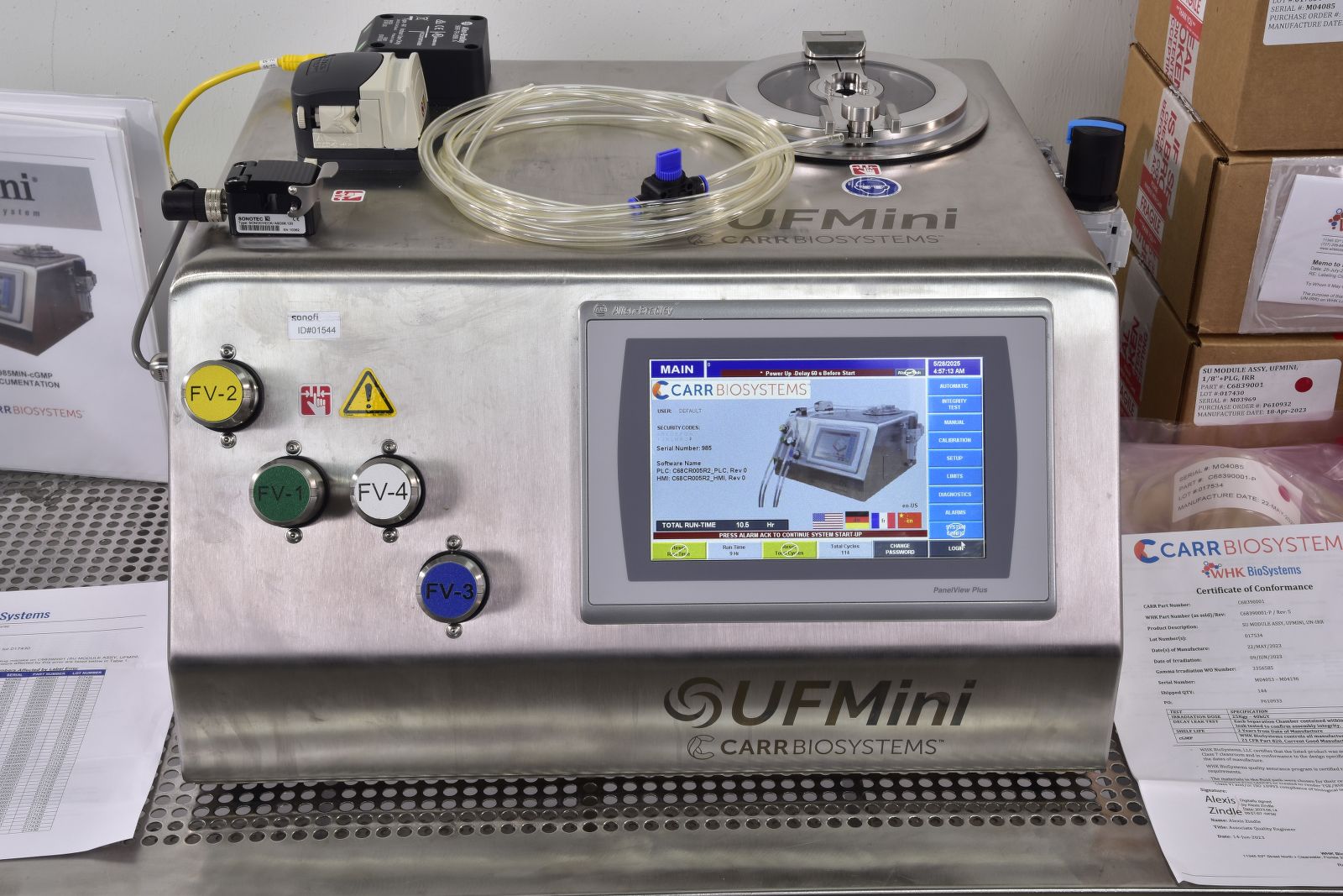 CARR Pilot, UFMini, Single-Use Centrifuge CARR Pilot, UFMini, Single-Use Centrifuge