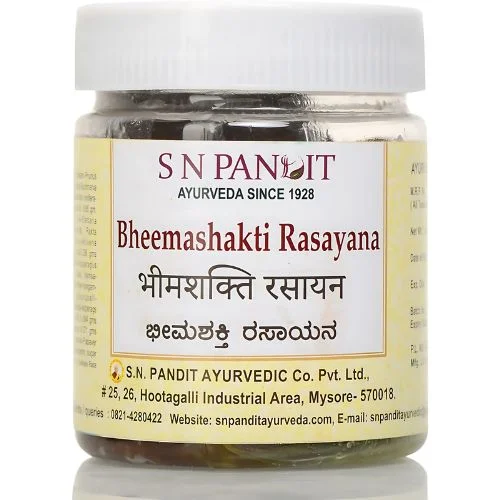 S N Pandit Ayurveda Bheemashakti Rasayana โ Strength & Vitality Booster S N Pandit Ayurveda Bheemashakti Rasayana โ Strength & Vitality Booster