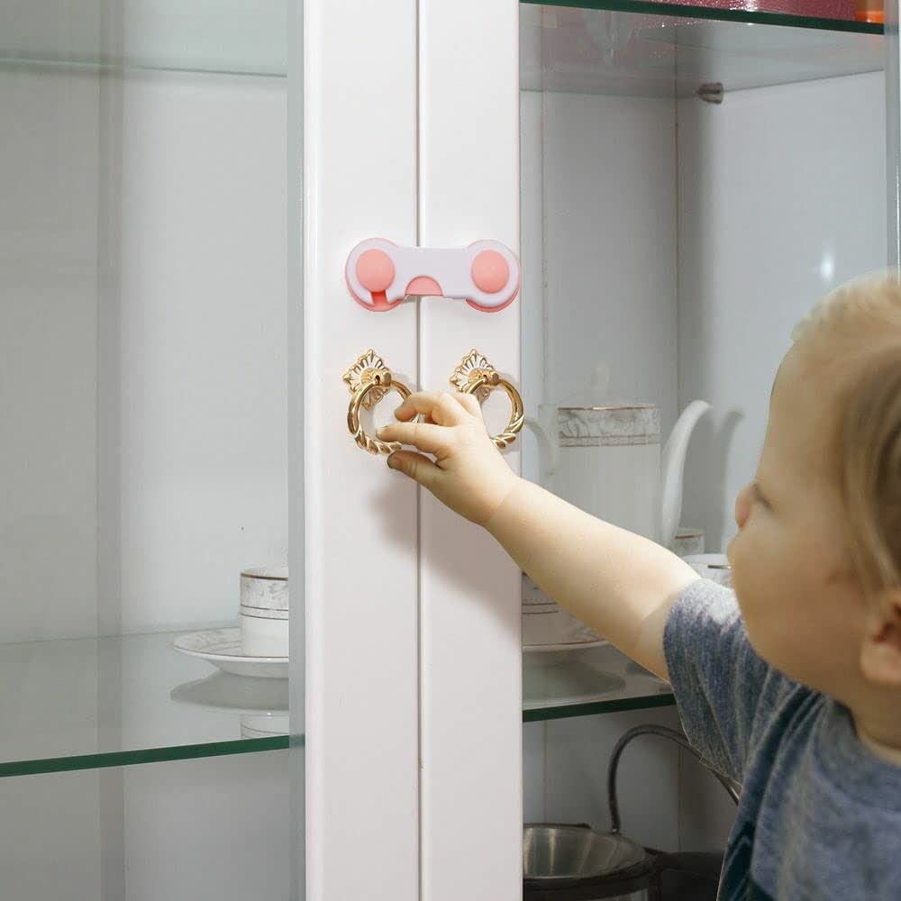 Baby Safety Lock – Dual Adhesive for Doors, Cabinets & Drawers (Pack of 4) Baby Safety Lock – Dual Adhesive for Doors, Cabinets & Drawers (Pack of 4)