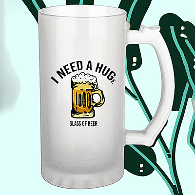 Sublimation Printed Beer Mug with Handle Gift for I Need a Huge (470 ml) Sublimation Printed Beer Mug with Handle Gift for I Need a Huge (470 ml)