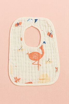 Crinkled Muslin Baby Bibs – Pack of 3 | Assorted Designs