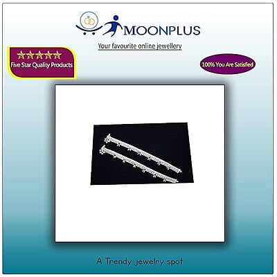 Sterling Silver Small Drops Anklet