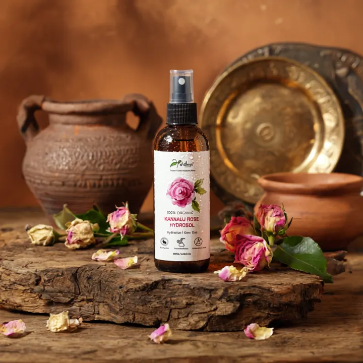 Kannauj Rose Water (100ml) – Pure Hydrosol for Hydrated, Soothing, and Radiant Skin