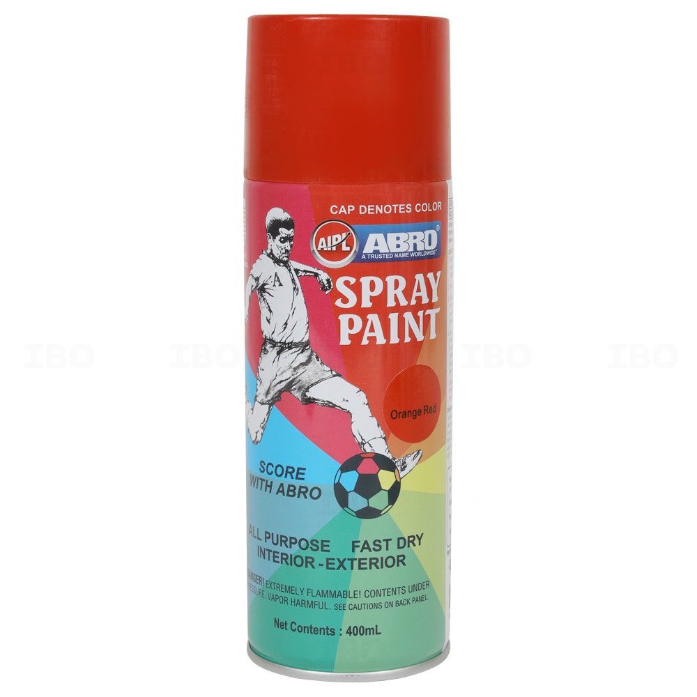 ABRO SPRAY PAINT - ORANGE RED