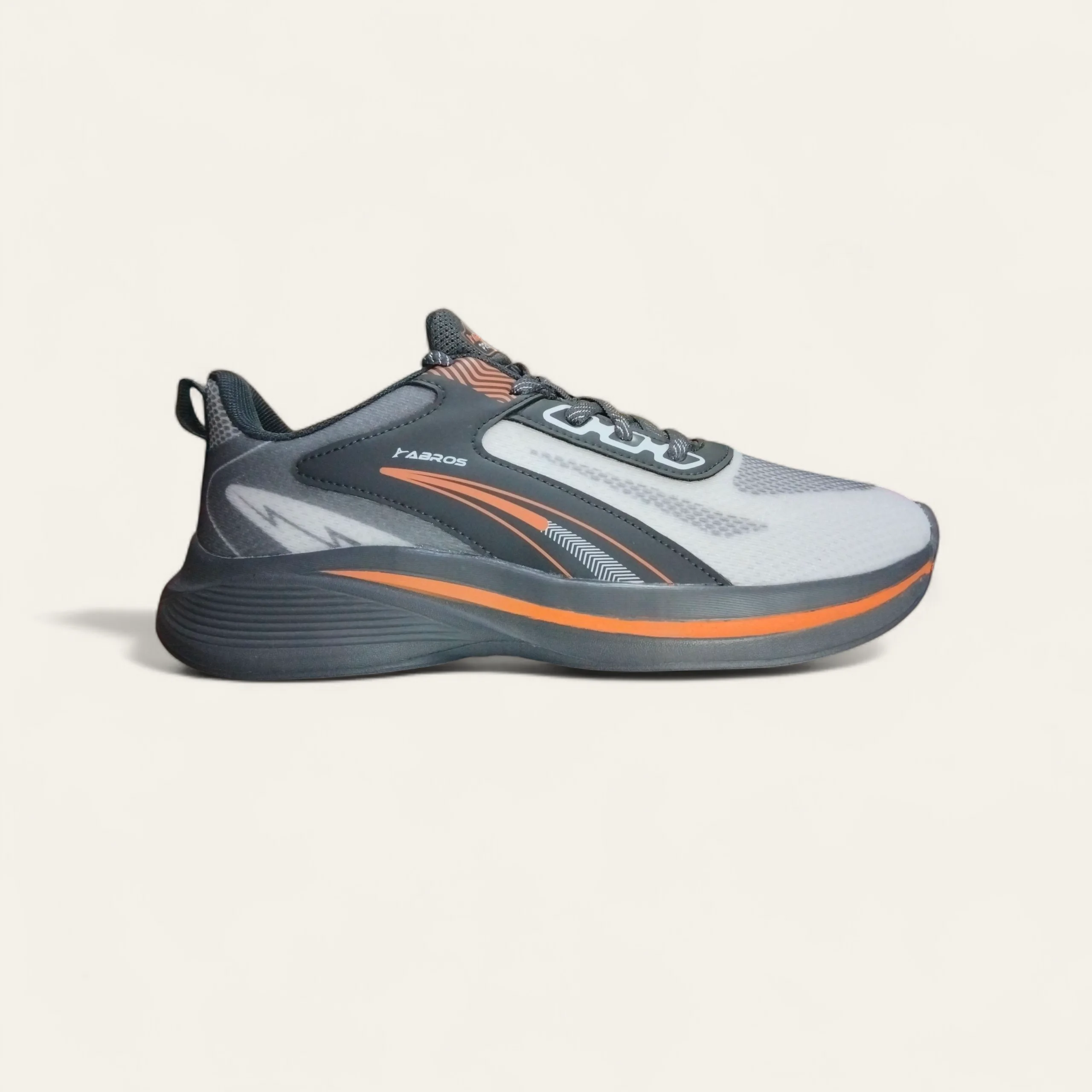 Abros Elan Off White/D.Grey - Men's Running Shoes Abros Elan Off White/D.Grey - Men's Running Shoes