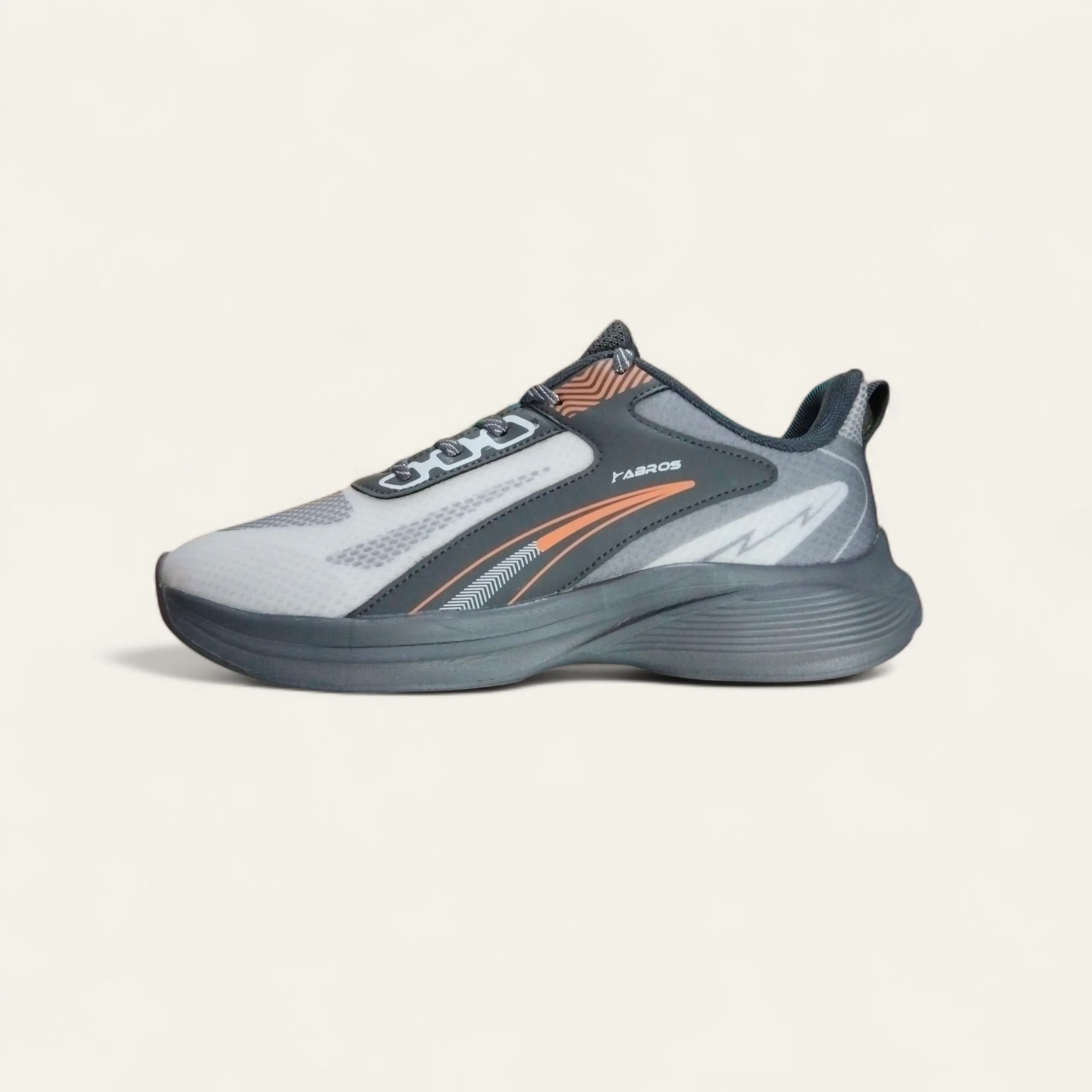 Abros Elan Off White/D.Grey - Men's Running Shoes Abros Elan Off White/D.Grey - Men's Running Shoes