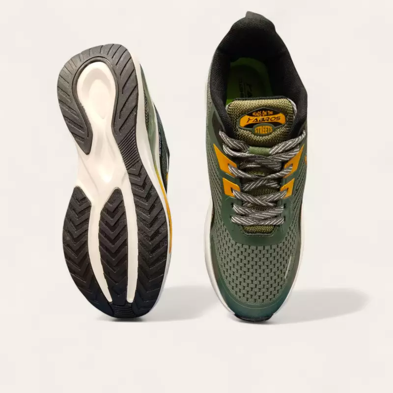 Abros GT700 Olive/Mustard - Men's Running Shoes Abros GT700 Olive/Mustard - Men's Running Shoes