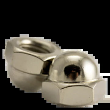 1/2-13 Acorn Nut, 2 Piece, Nickel Plated (50/Pkg.)