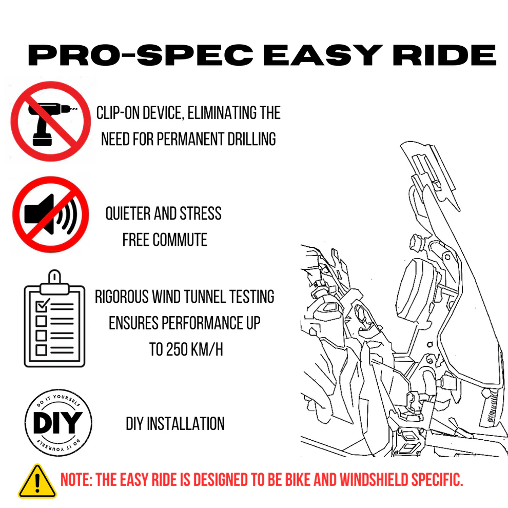 Pro-Spec Easy Ride for KTM 250 Adventure 2025 Onwards & KTM 390 Adventure 2025 Onwards Pro-Spec Easy Ride for KTM 250 Adventure 2025 Onwards & KTM 390 Adventure 2025 Onwards