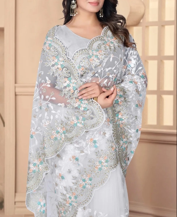 Net Bridal Saree