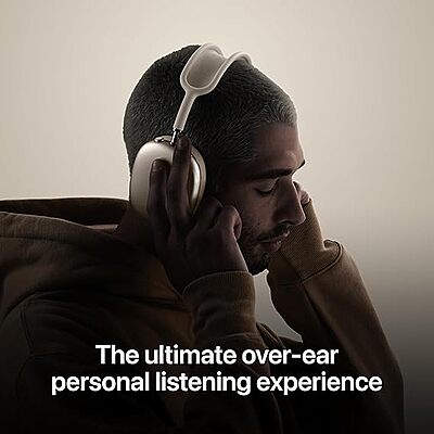 AirPods Max Wireless Over-Ear Headphones, Pro-Level Active Noise Cancellation