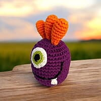 Crochet Alien Rattle Crochet Alien Rattle