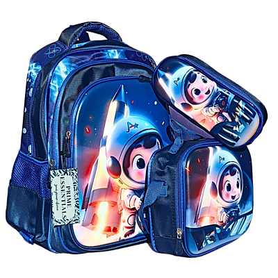3D Anime print Cinnamoroll Three Piece Set Schoolbag Large Capacity Melody Lightweight Waterproof Schoolbag Lunch Bag Pencil Case 3 in set 3D Anime print Cinnamoroll Three Piece Set Schoolbag Large Capacity Melody Lightweight Waterproof Schoolbag Lunch Bag Pencil Case 3 in set