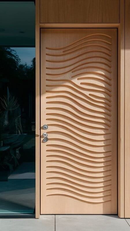 Wave Pattern 3D HDHMR Door Wave Pattern 3D HDHMR Door