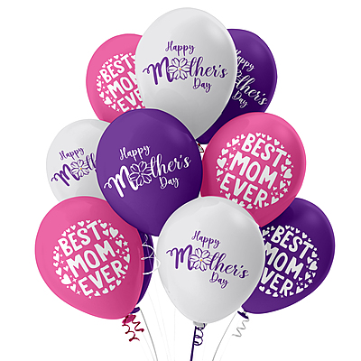 The Magic Balloons - Celebrate This Mother's Day with Our Best Mom Ever and Happy Mother's Day Balloons (Pack of 30 Multicolor Balloons) - Party Supplier The Magic Balloons - Celebrate This Mother's Day with Our Best Mom Ever and Happy Mother's Day Balloons (Pack of 30 Multicolor Balloons) - Party Supplier