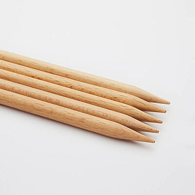 Basic beech double point needles (20 cm/8 inches) Basic beech double point needles (20 cm/8 inches)