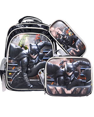 3D Marvel print Three Piece Set Schoolbag Large Capacity Melody Lightweight Waterproof Schoolbag Lunch Bag Pencil Case 3 in set 3D Marvel print Three Piece Set Schoolbag Large Capacity Melody Lightweight Waterproof Schoolbag Lunch Bag Pencil Case 3 in set