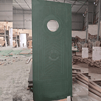 48mm HDHMR Designer Door with Centre Glass & Deco Paint Finish – Premium Main door