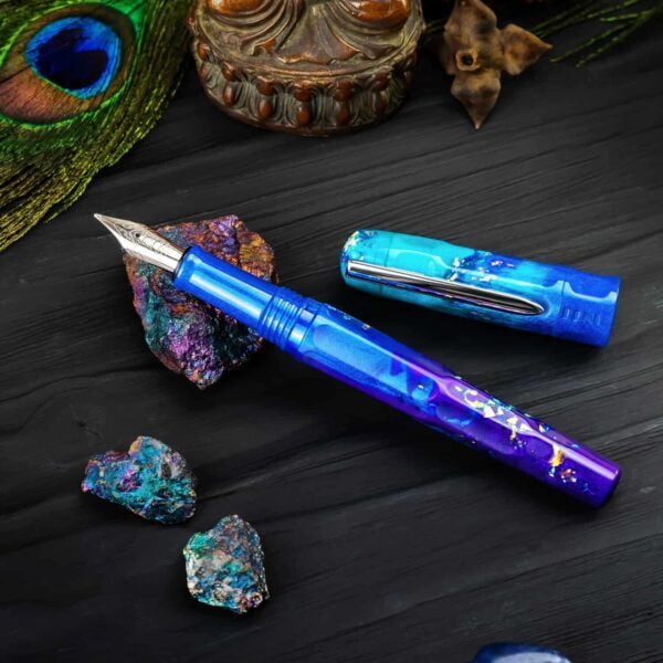Benu Peacock Ore Talisman Broad Nib Fountain Pen Benu Peacock Ore Talisman Broad Nib Fountain Pen