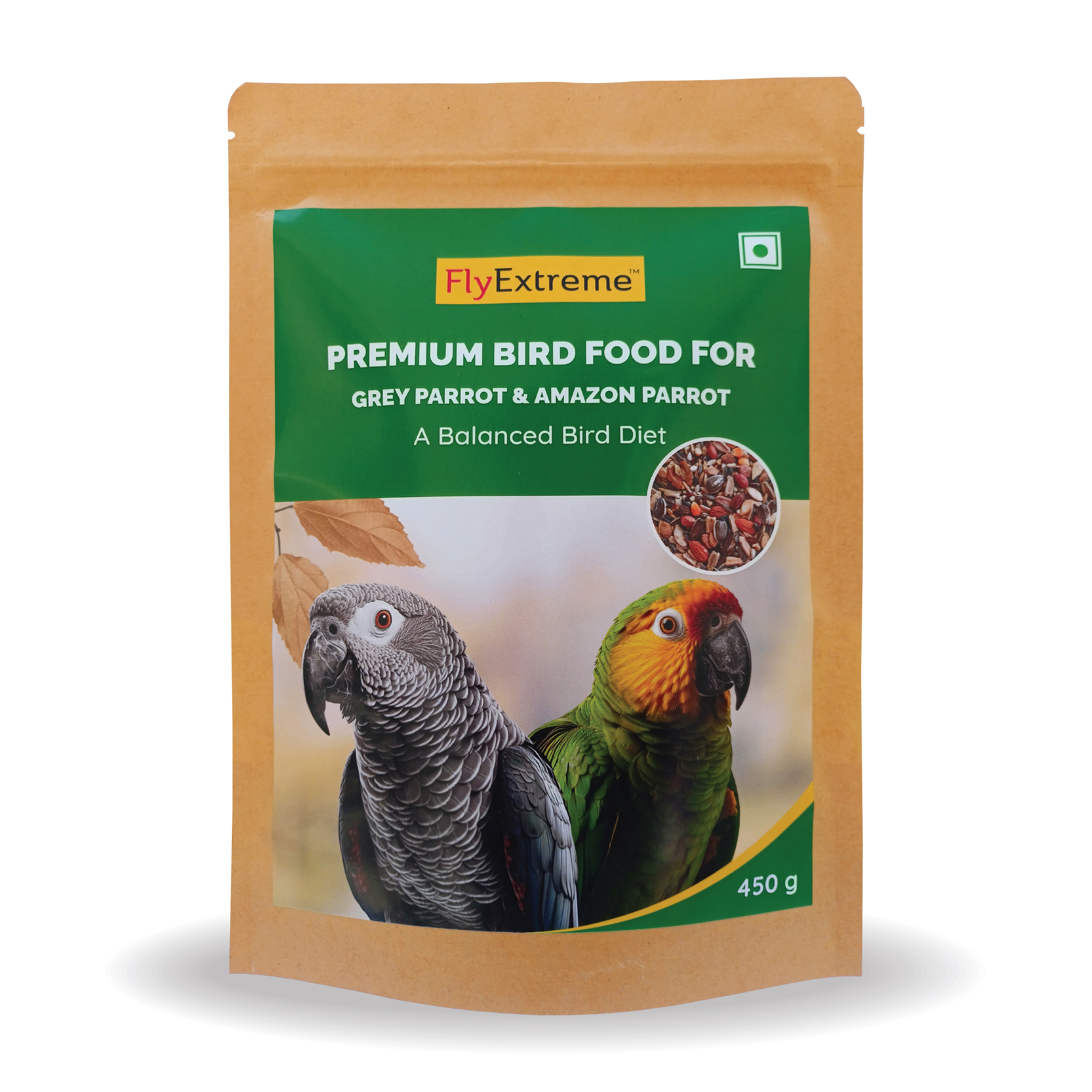 Premium Bird Food For Grey Parrot & Amazon Parrot Bird Food