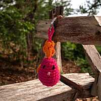 Crochet Bird Key Chain