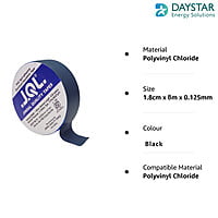 Jindal Quality Tape PVC Electrical Insulation Tape-Colored Pack of 10 Pieces (Black, 10) Jindal Quality Tape PVC Electrical Insulation Tape-Colored Pack of 10 Pieces (Black, 10)