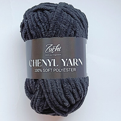 Zuchi Chenyl Yarn Black