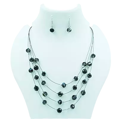 4-Layer Chain & Earring Set 4-Layer Chain & Earring Set