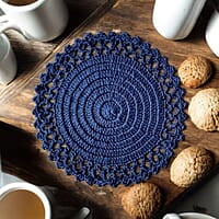 Crochet Single Colour Trivet Crochet Single Colour Trivet