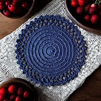 Crochet Single Colour Trivet Crochet Single Colour Trivet
